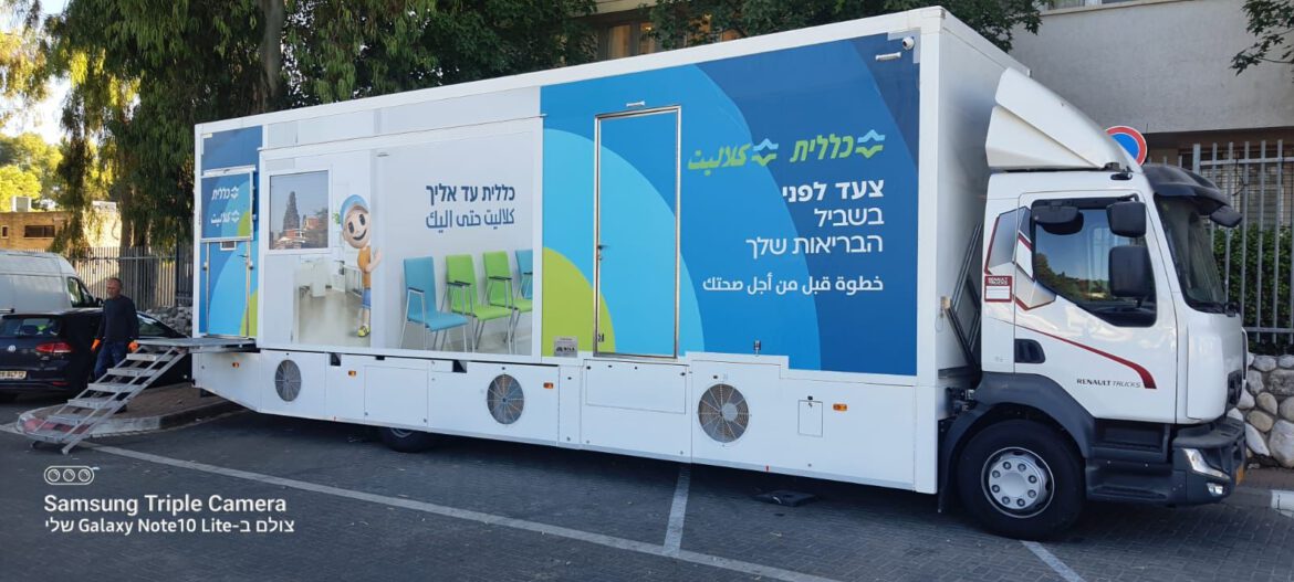 ניידת הממוגרפיה של כללית מחוז דרום בשדרות, הבוקר
